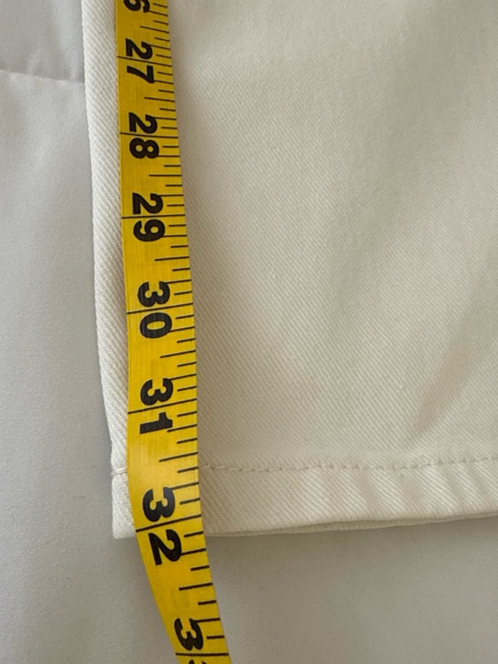 Etica Ethically Made White Straight Leg Jeans Size 28 Button Fly 100% Cotton - Picture 7 of 7